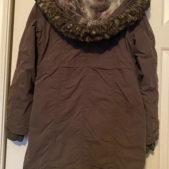 Steve Madden Taupe Utility Jacket with Hood - Picture 2 of 7